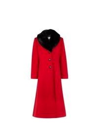 Red Fur Collar Coat