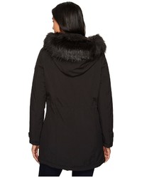 Calvin Klein Softshell With Sherpa Lining And Detachable Fur Trimmed Hood Coat
