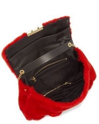 Sonia Rykiel Mini Le Copain Lacon Fur Chain Shoulder Bag
