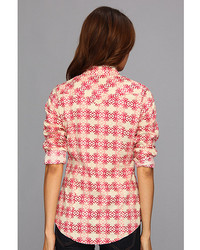 Roper 8991 Stawberry Swirl Print Poplin Shirt