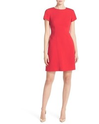 Vince Camuto Stretch Crepe Fit Flare Dress