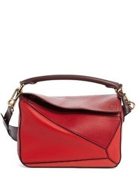 Loewe Small Colorblock Puzzle Bag Red