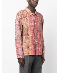 Our Legacy Abstract Pattern Embroidered Shirt