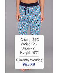 Josie Diamond Printed Jersey Pajama Pant
