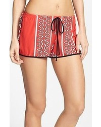 In Bloom by Jonquil Bali Shorts Red Bali Print Large