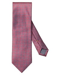 Eton Geometric Silk Tie In Medium Red At Nordstrom