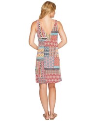 Roper 0978 Floral Aztec Patch Print Tank Dress Dress