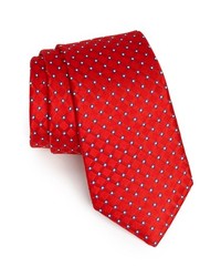 Nordstrom Woven Silk Tie Red Regular