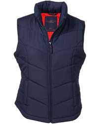 Aeropostale Solid Chevron Quilted Vest