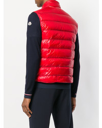 Moncler Classic Padded Gilet Red
