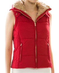 Front Porch Red Puffy Vest