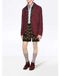 Gucci Linen Jacket With Cassandra Patch