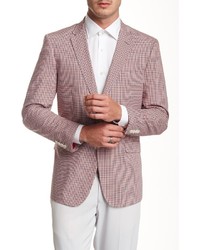 U.S. Polo Assn. Red And Blue Check Two Button Notch Lapel Modern Fit Blazer