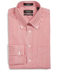 Nordstrom Shop Traditional Fit Non Iron Gingham Dress Shirt