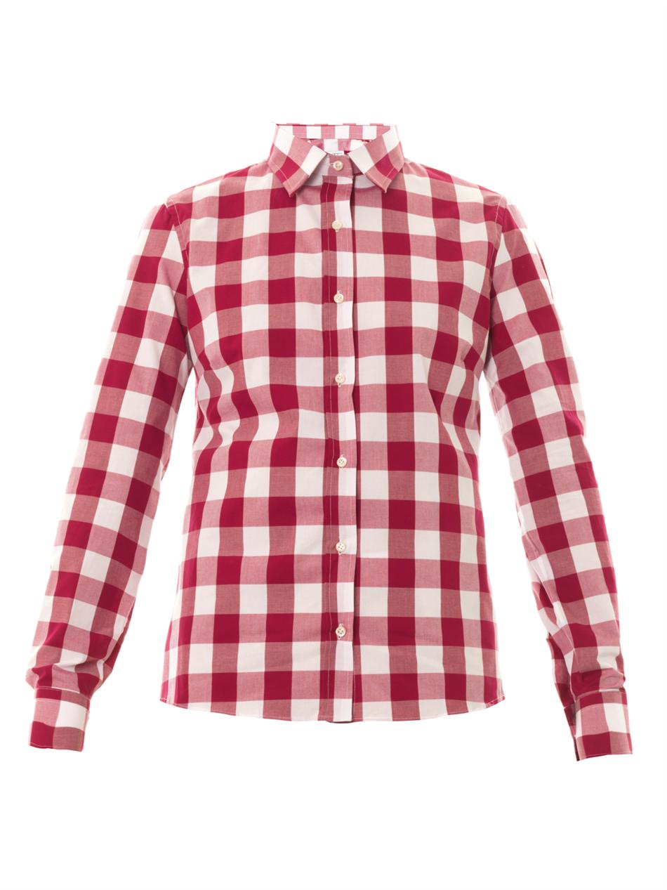 Stella Jean Nocciola Vichy Gingham Check Shirt, $182 | MATCHESFASHION ...