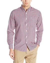 Dockers Long Sleeve Multicolored Gingham Button Front Shirt
