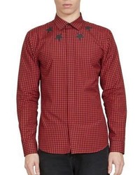 Givenchy Gingham Star Button Down Shirt