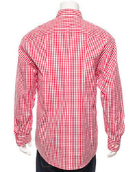 Burberry Long Sleeve Gingham Button Up