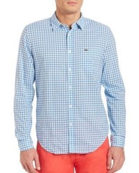 Lacoste Long Sleeve Gingham Checked Shirt
