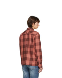 Nudie Jeans Red Block Check Sten Shirt