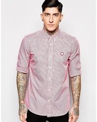 Pretty Green Shirt With Gingham Check In Red