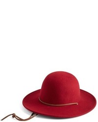 Brixton Tiller Felt Panama Hat Red