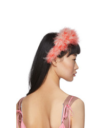 Ashley Williams Red Feathers Poppy Headband