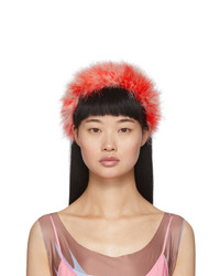 Ashley Williams Red Feathers Poppy Headband