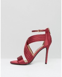 Forever Unique Claudia Cross Strap Heeled Sandal