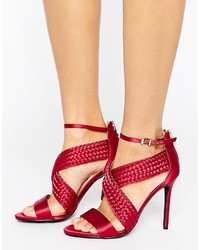Forever Unique Claudia Cross Strap Heeled Sandal