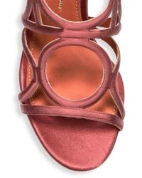 Salvatore Ferragamo Detailed Gancio Flower Heel Vinci Sandals