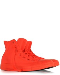 Converse Limited Edition All Star Hi Neon Crimson Canvas Sneaker