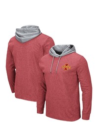 Colosseum Cardinal Iowa State Cyclones Milhouse 20 Athletic Fit Long Sleeve Hooded Thermal