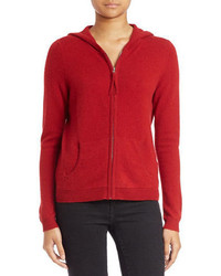 Lord & Taylor Cashmere Zip Front Hoodie