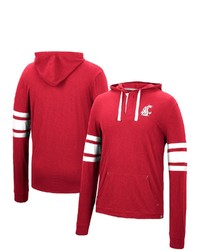 Colosseum Crimson Washington State Cougars Lebowski Hoodie Long Sleeve T Shirt At Nordstrom