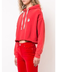 RE/DONE Cropped Raw Hoodie