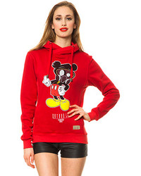 Entree Ls F You Mickey Red Hoodie