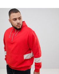 Jacamo Hooded Top With Front Pocket In Red