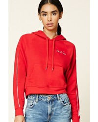 Forever 21 I Dont Know Embroidered Hoodie