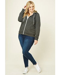 Forever 21 Plus Size Zip Up Hoodie