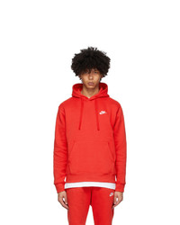 Nike Red Club Pullover Hoodie