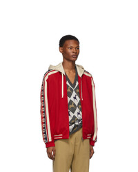 Gucci Red Gg Ribbon Jacket