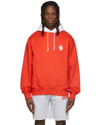 Helmut Lang Red Lifeguard Hoodie