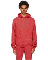 John Elliott Red Salt Wash Beach Hoodie