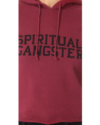 Spiritual Gangster Sg Varsity Cropped Hoodie