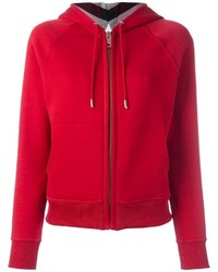 red burberry hoodie