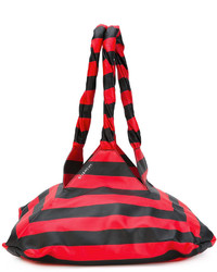Red Horizontal Striped Bag