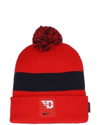 Nike Redblue Dayton Flyers Sideline Team Cuffed Knit Hat With Pom At Nordstrom