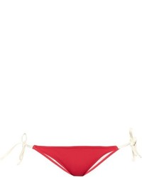 Red Horizontal Striped Bikini Pant