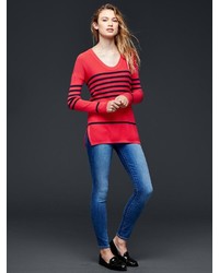 Gap Brooklyn Stitch Stripe Pullover Sweater